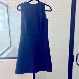 LOFT Navy Textured Mini Dress